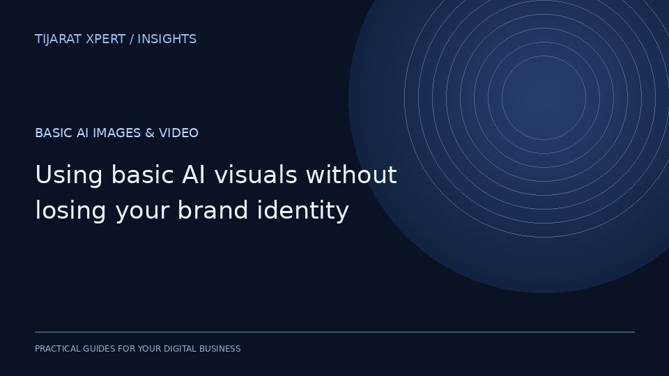 Using basic AI visuals without losing your brand identity